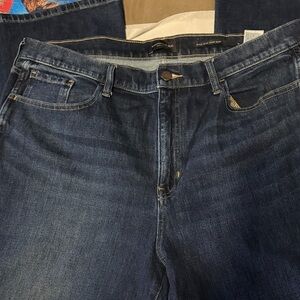 Banana Republic Women's High Rise Dark Blue Jeans